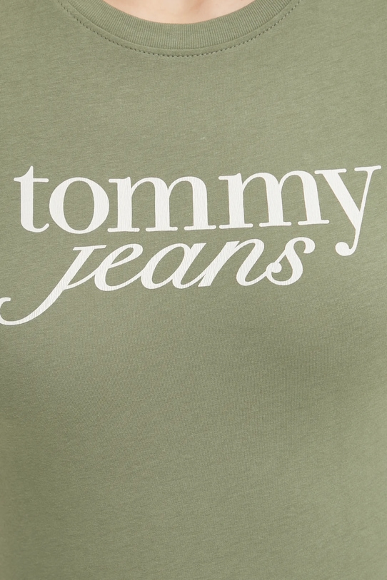 Tommy Jeans t-shirt bawełniany DW0DW19447 zielony