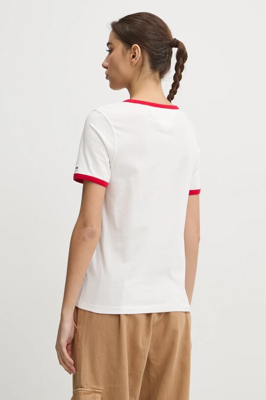 Oblečení Bavlněné tričko Tommy Jeans DW0DW19449 béžová