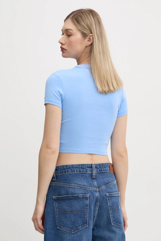 Одежда Футболка Tommy Jeans DW0DW19458 голубой