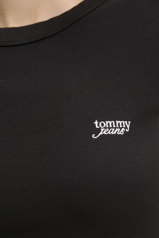 Tommy Jeans t-shirt DW0DW19458 fekete