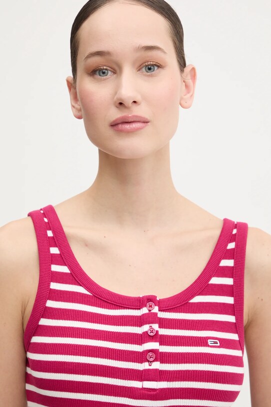 Top Tommy Jeans ružová DW0DW19492