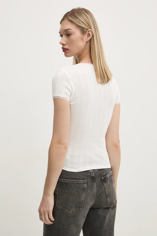 Îmbrăcăminte Tommy Jeans tricou din bumbac DW0DW19493 alb