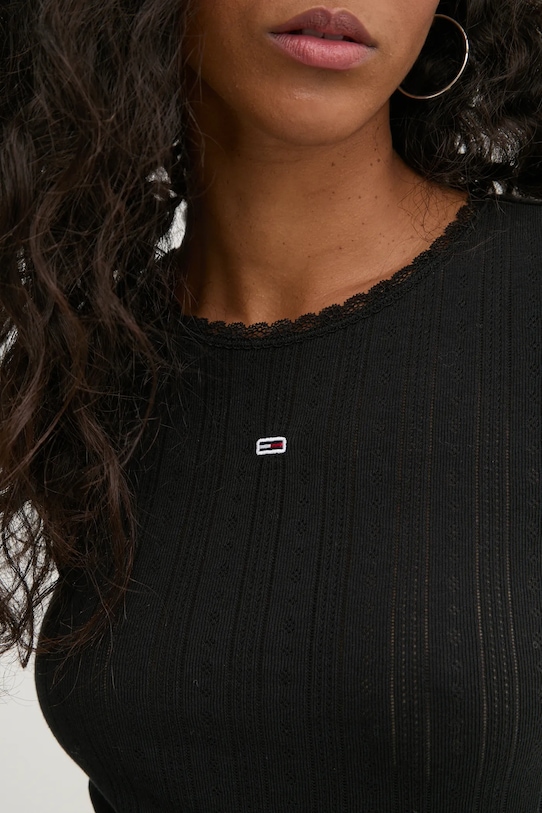 Tommy Jeans t-shirt bawełniany DW0DW19493 czarny