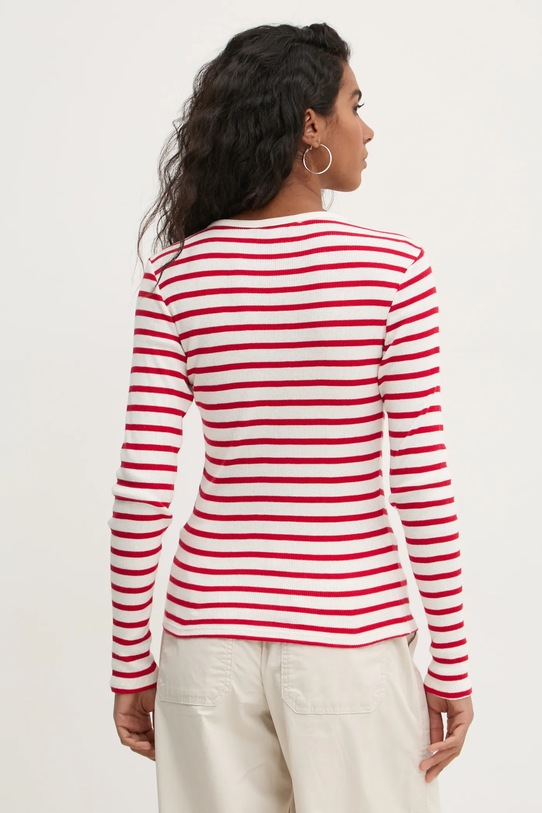 Одяг Бавовняний лонгслів Tommy Jeans DW0DW19501 червоний
