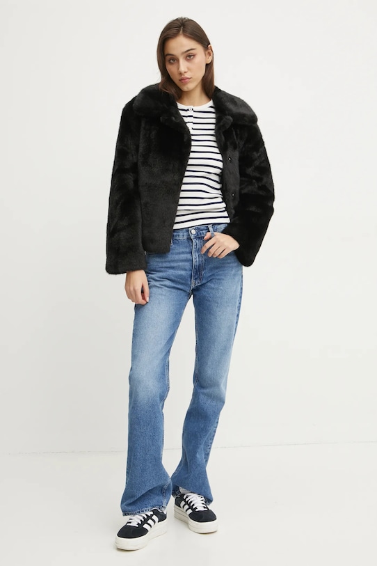 Tommy Jeans longsleeve bawełniany DW0DW19501 granatowy SS25