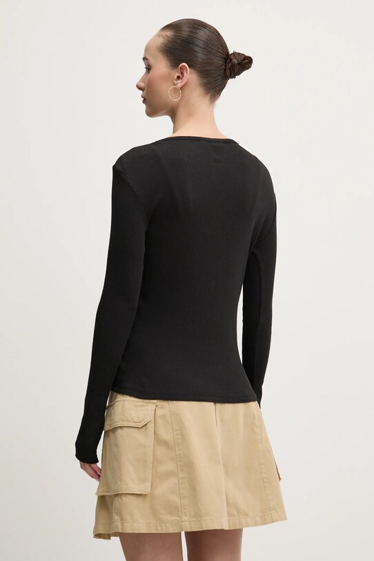 Odjeća Pamučna majica dugih rukava Tommy Jeans DW0DW19501 crna