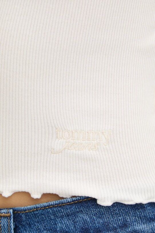 Μπλουζάκι Tommy Jeans DW0DW19504 μπεζ