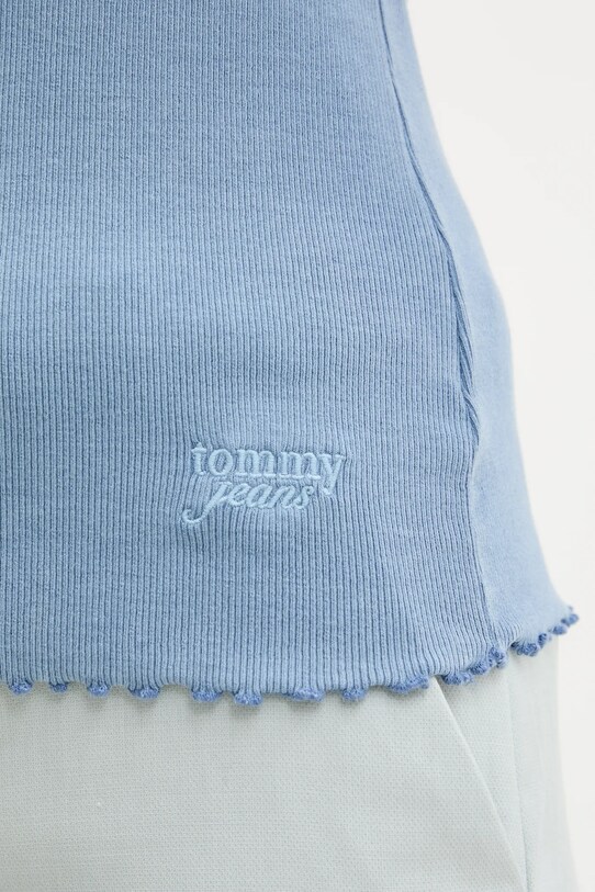 Топ Tommy Jeans син DW0DW19505