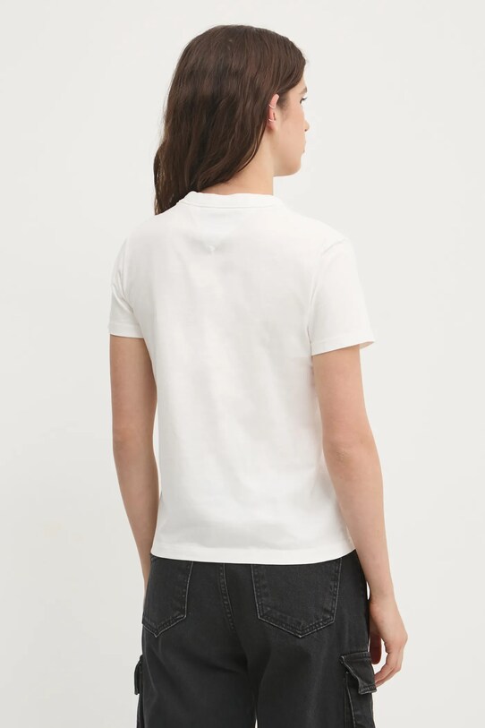 Îmbrăcăminte Tommy Jeans tricou din bumbac DW0DW20153 bej