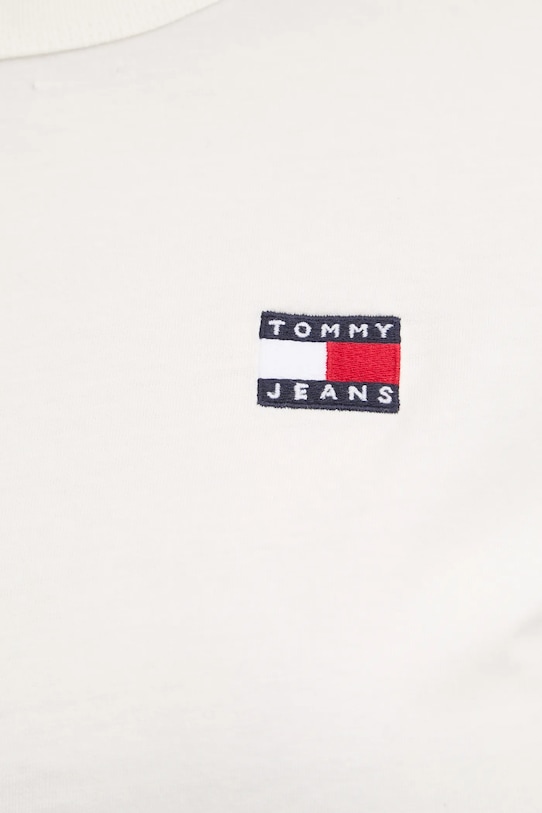 Бавовняна футболка Tommy Jeans DW0DW20153 бежевий