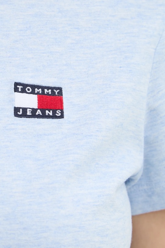 Бавовняна футболка Tommy Jeans DW0DW20153 блакитний