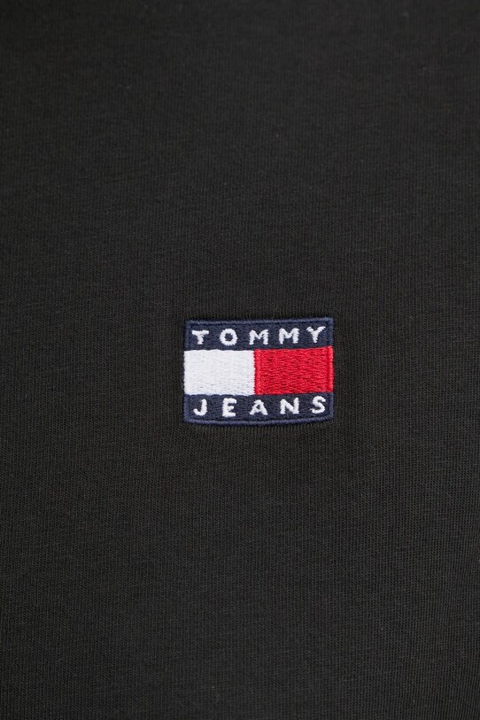 Бавовняна футболка Tommy Jeans DW0DW20153 чорний
