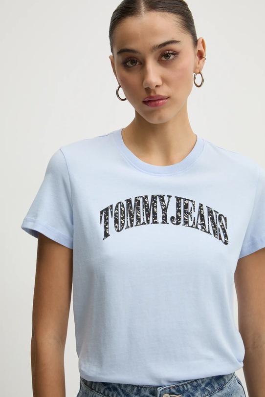 Tommy Jeans tricou din bumbac albastru DW0DW20161