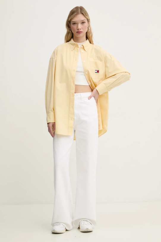 Tommy Jeans top DW0DW20177 bej SS25