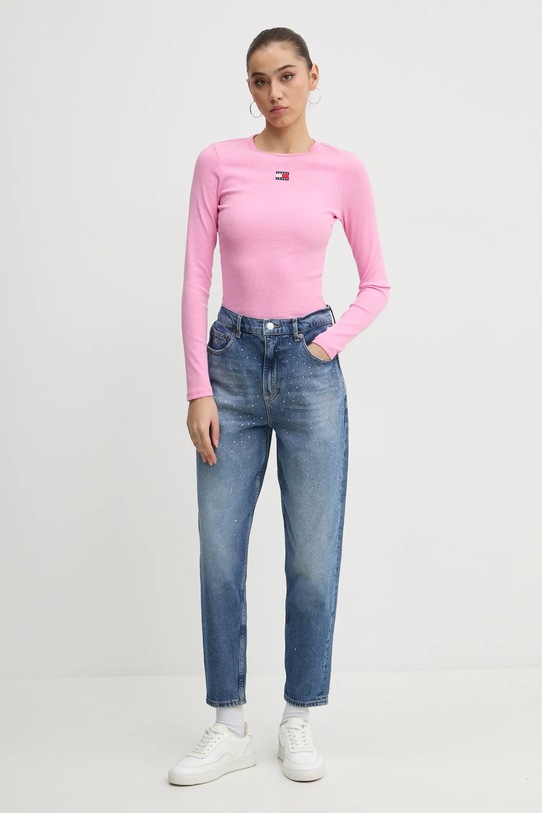 Лонгслів Tommy Jeans DW0DW20178 рожевий SS26