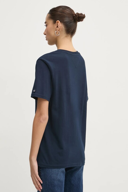 Одяг Бавовняна футболка Tommy Jeans DW0DW20212 темно-синій