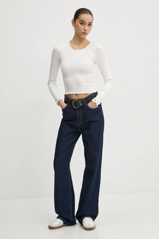 Tommy Jeans longsleeve DW0DW20277 bej SS25