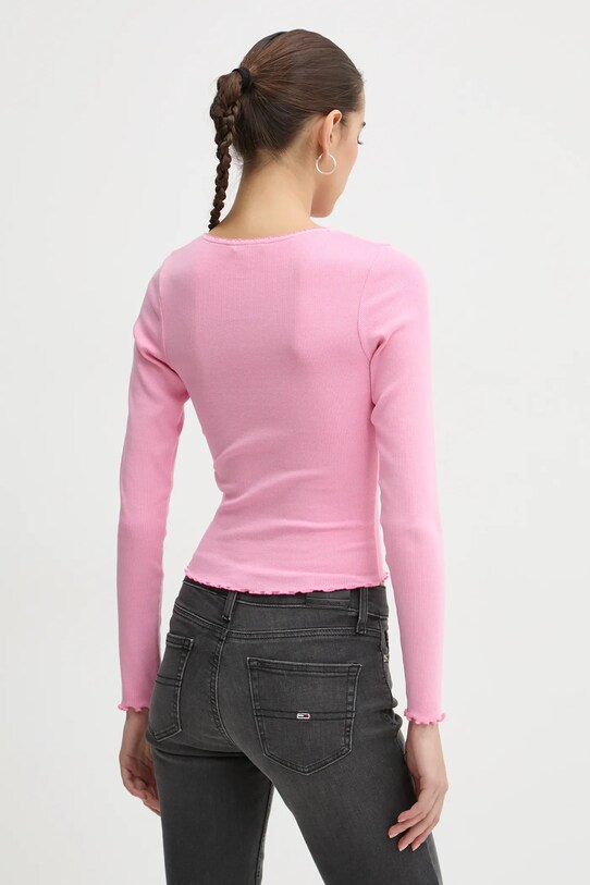 Îmbrăcăminte Tommy Jeans longsleeve DW0DW20277 roz
