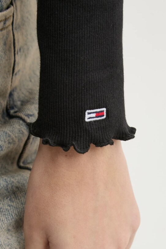 Tommy Jeans longsleeve DW0DW20277 czarny