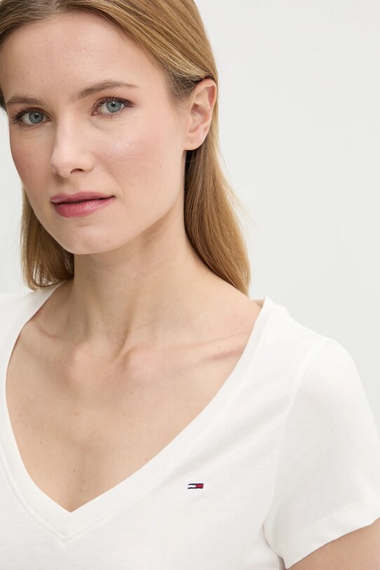 Одяг Бавовняна футболка Tommy Jeans DW0DW20458 білий