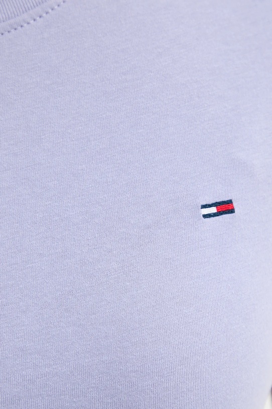 Tommy Jeans t-shirt bawełniany DW0DW20459 fioletowy