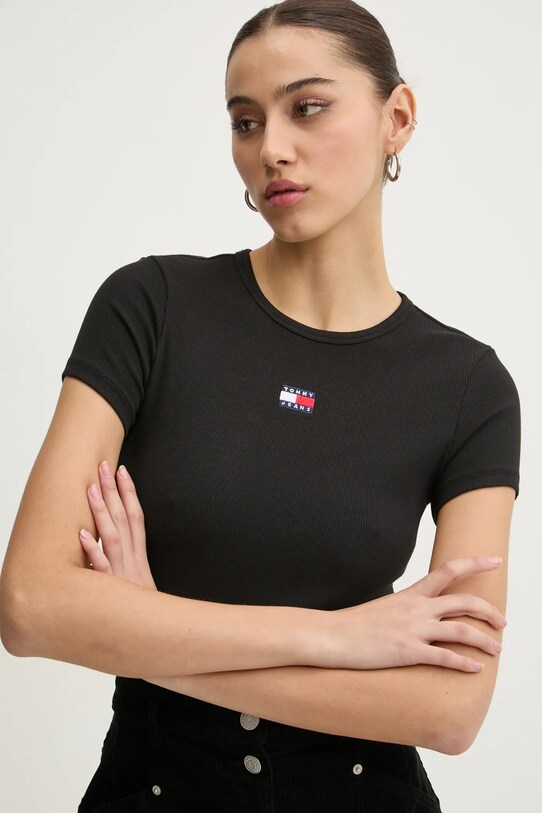 Футболка Tommy Jeans чорний DW0DW20463