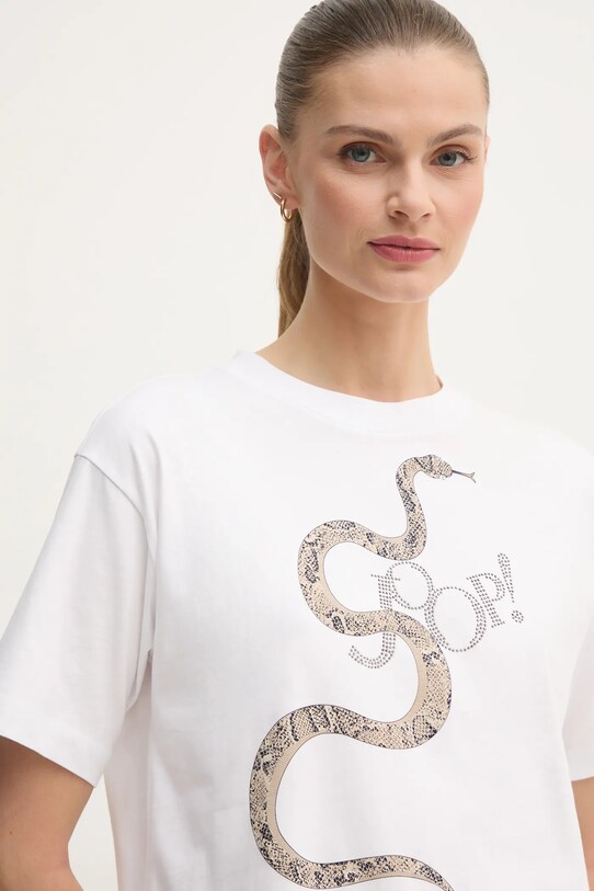 Pamučna majica Joop! bijela 30045271