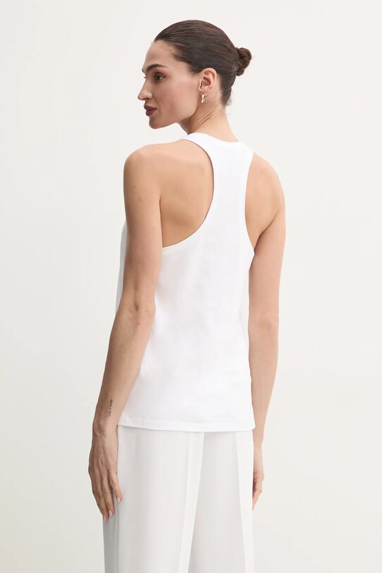 Îmbrăcăminte Elisabetta Franchi top din bumbac CN00251E2 alb