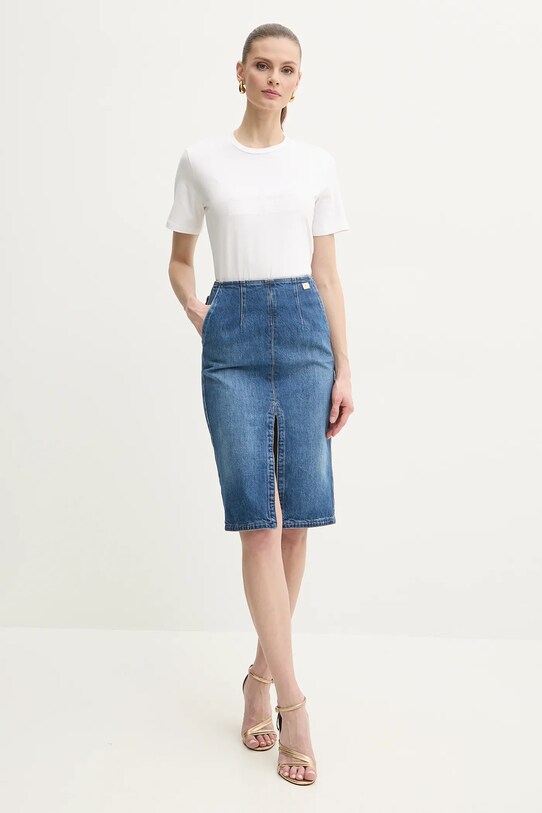 Bavlněné tričko Elisabetta Franchi MA00251E2 bílá SS25