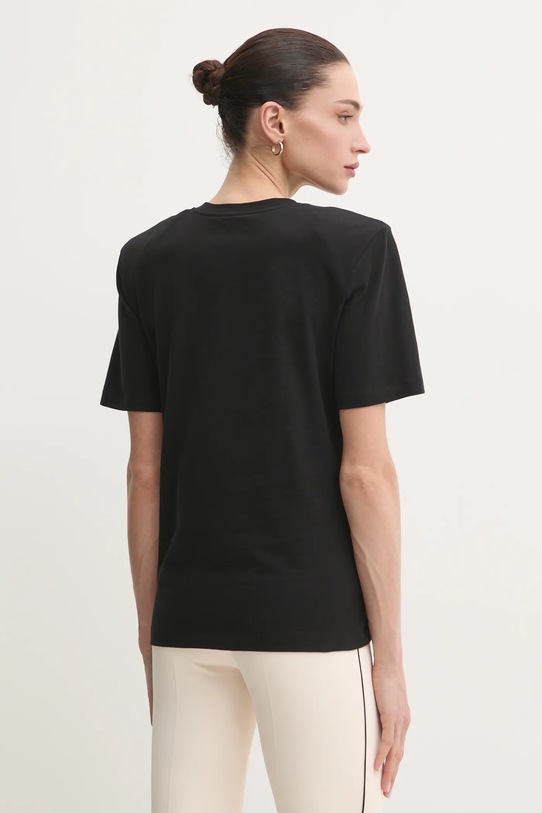 Odzież Elisabetta Franchi t-shirt bawełniany MA01651E2 czarny