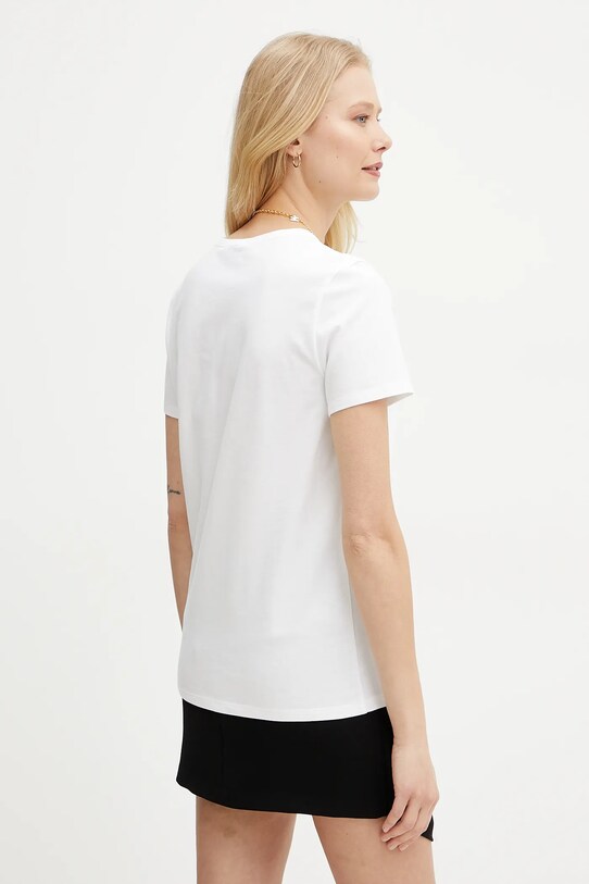 Îmbrăcăminte Elisabetta Franchi tricou din bumbac MA02951E2 alb