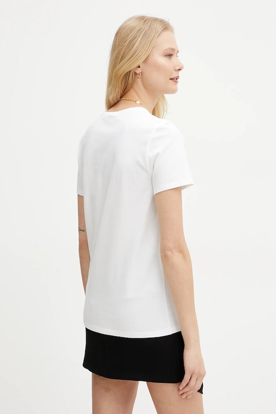 Oblečenie Bavlnené tričko Elisabetta Franchi MA02951E2 biela