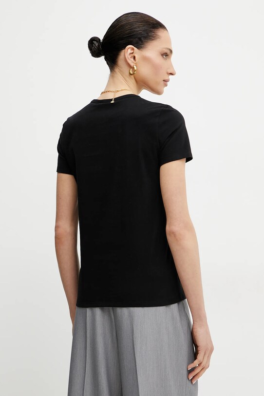 Îmbrăcăminte Elisabetta Franchi tricou din bumbac MA02951E2 negru