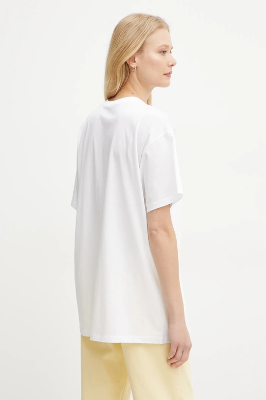 Ρούχα Βαμβακερό μπλουζάκι Elisabetta Franchi MA60N51E2 λευκό