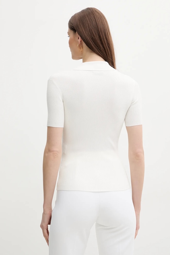 Oblečení Svetr z hedvábné směsi Elisabetta Franchi MK63B51E2 béžová