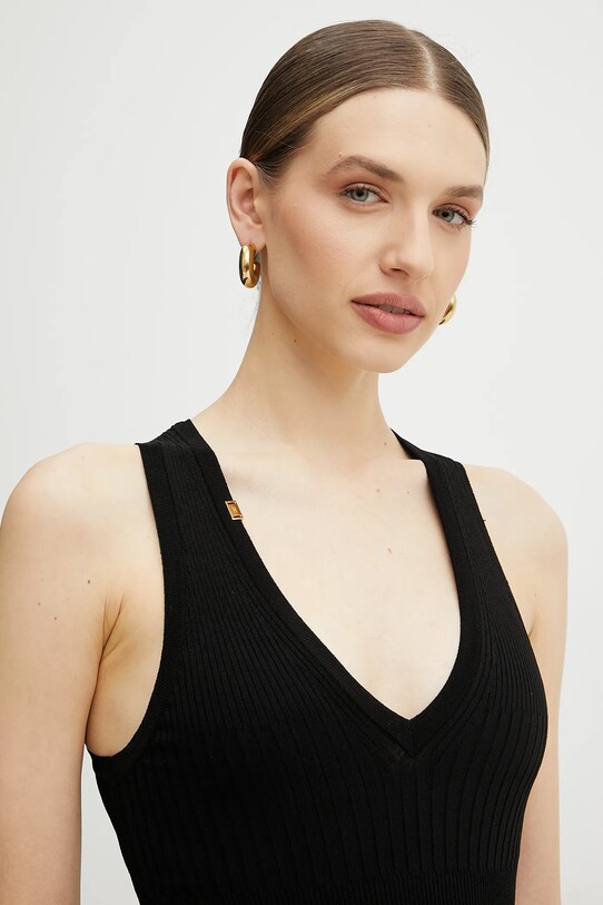 Elisabetta Franchi top negru TK35T51E2