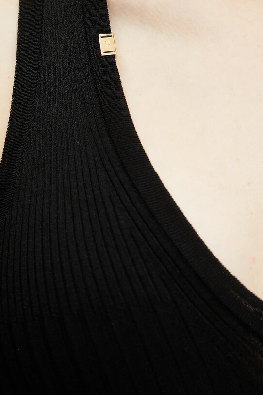 Elisabetta Franchi top TK35T51E2 negru