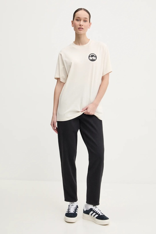 HUGO Blue t-shirt bawełniany 50533958 beżowy SS25