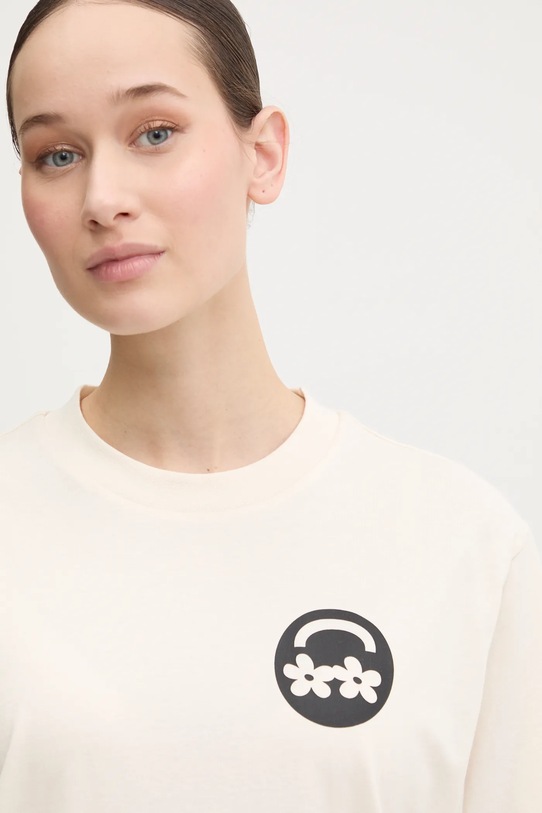 HUGO Blue t-shirt bawełniany 50533958 beżowy