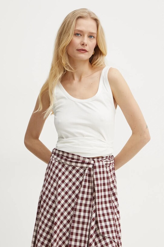 Pamučni top Forte Forte pamuk bijela 13638.my.t.shirt