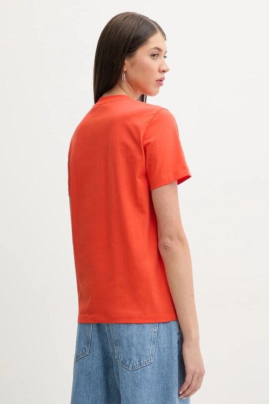 Oblačila Bombažna kratka majica MSGM 3841MDM500.257002 oranžna
