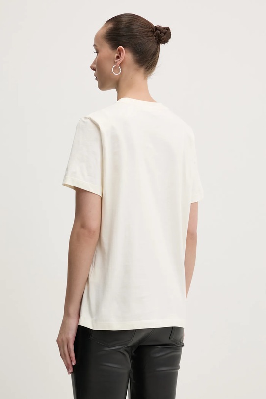 Oblečení Bavlněné tričko MSGM 3841MDM510.257002 béžová