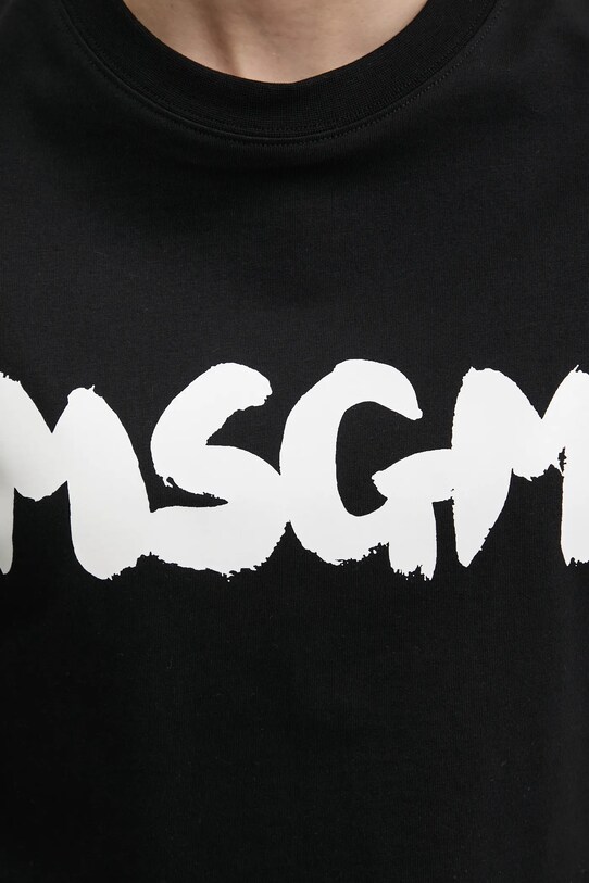 Bavlnené tričko MSGM 3841MDM100.257002 čierna
