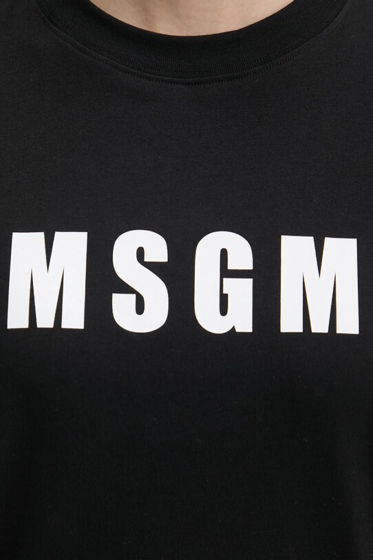 Bavlnené tričko MSGM 3841MDM92.257002 čierna