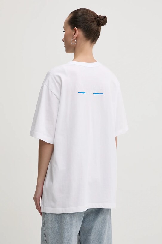 Îmbrăcăminte MSGM tricou din bumbac 3841MDM133.257269 alb