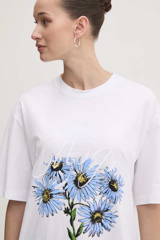 MSGM tricou din bumbac alb 3841MDM133.257269