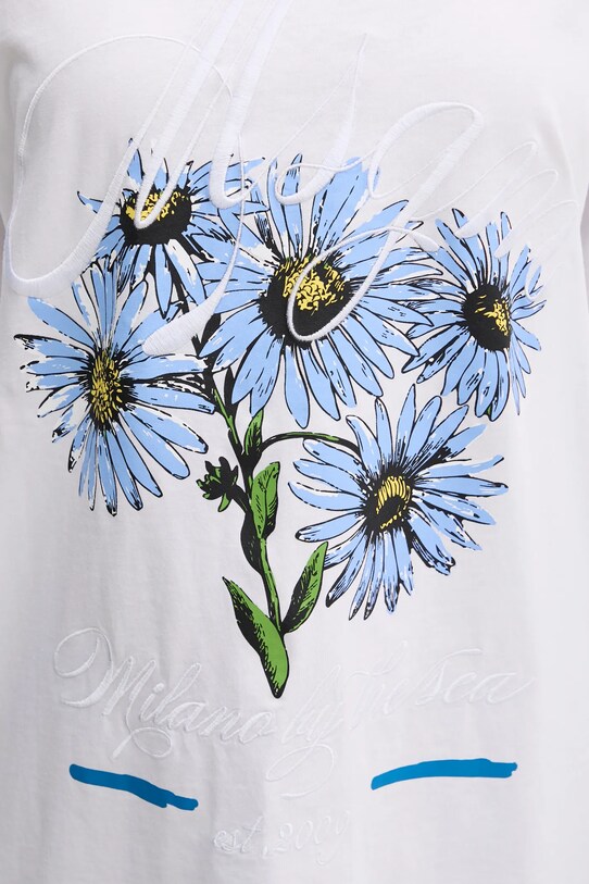 MSGM tricou din bumbac 3841MDM133.257269 alb