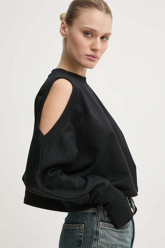 HUGO hanorac de bumbac negru 50530445