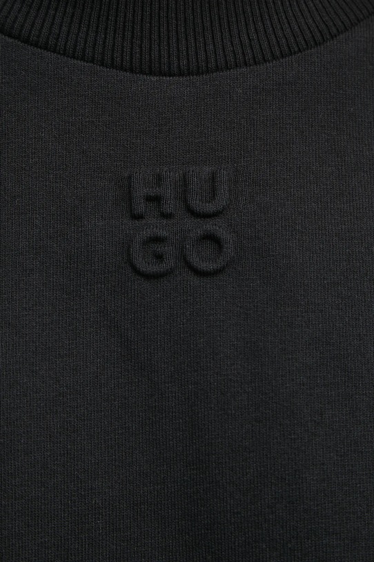 Bavlněné tričko HUGO 50530453 černá