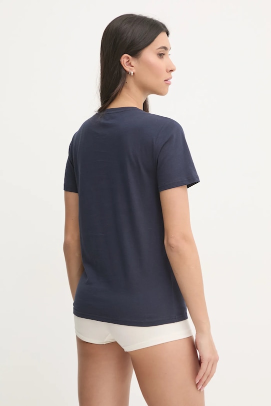 Одежда Хлопковая футболка Vilebrequin LAORA AORAP9I3 тёмно-синий